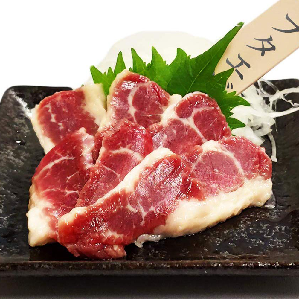 新鮮馬刺し フタエゴ 個食包装　詰め合わせパック 　衛生検査合格品　馬刺し専用醤油・しょうが・にんにく付き